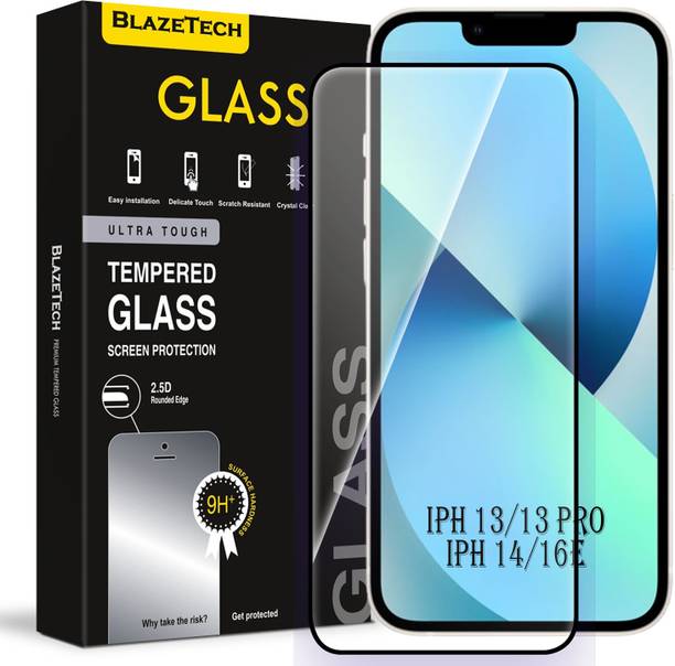 BlazeTech Edge To Edge Tempered Glass for Apple iPhone 13, Apple iPhone 13