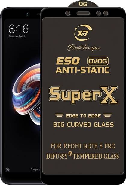 Difussy Edge To Edge Tempered Glass for Mi Redmi Note 5 Pro