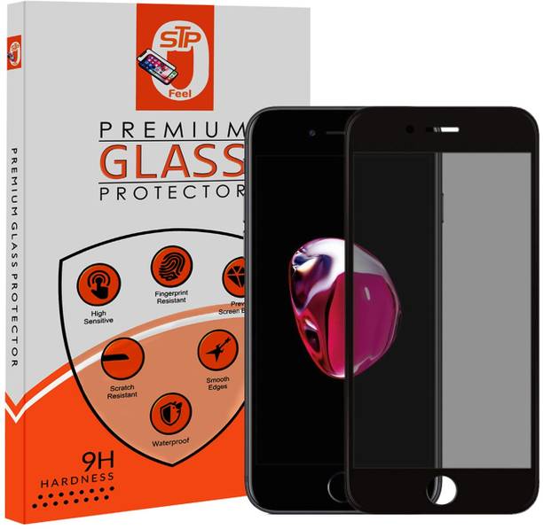 STP Edge To Edge Tempered Glass for iPhone 7 Plus / iPhone 8 Plus (5.5 Inch) Privacy Screen Protector Guard, 9H Hardness