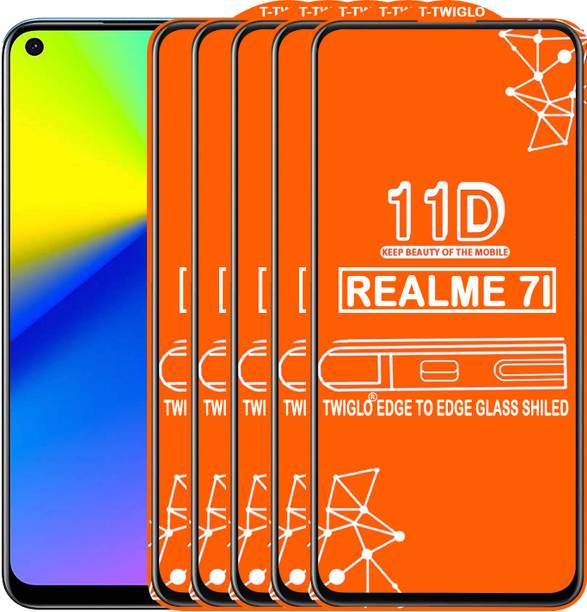 TWIGLO Edge To Edge Tempered Glass for REALME 7I
