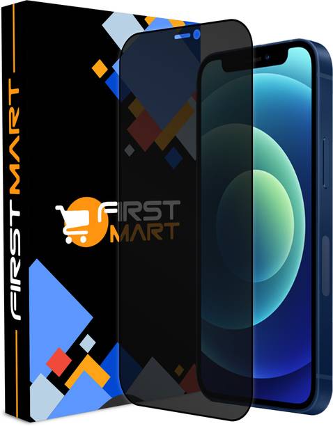 FIRST MART Edge To Edge Tempered Glass for Apple iPhone 12, Apple 12, iPhone 12, Apple iPhone 12 Pro, Apple 12 Pro, iPhone 12 Pro, (Privacy Protection)