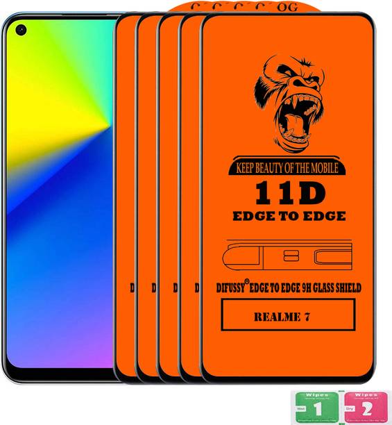 Difussy Edge To Edge Tempered Glass for REALME 7