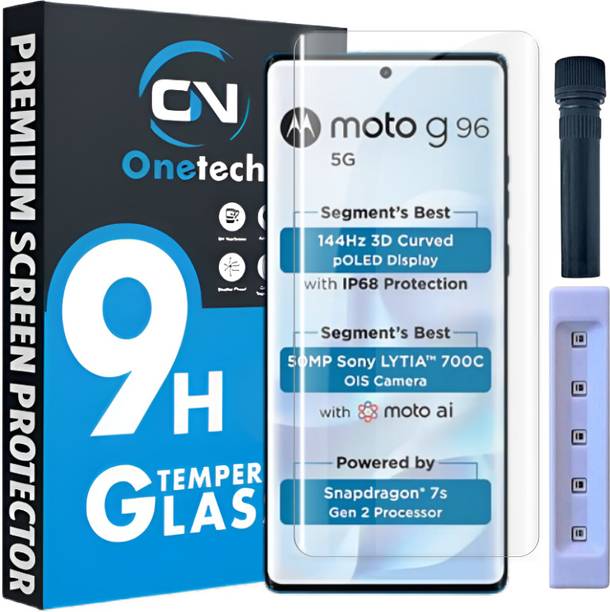 OneTech Edge To Edge Tempered Glass for Motorola G96 5G...