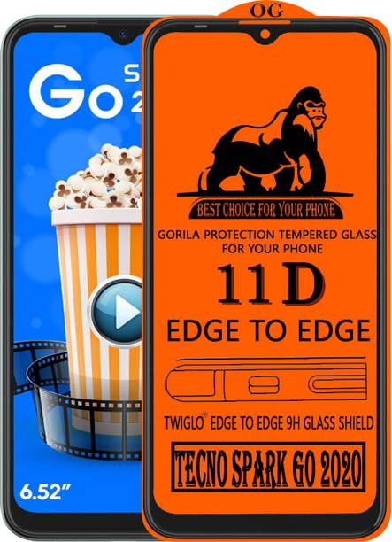 TWIGLO Edge To Edge Tempered Glass for TECNO SPARK GO 2020