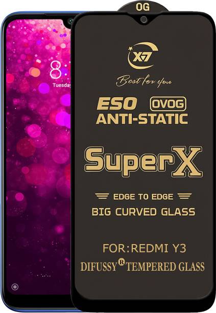 Difussy Edge To Edge Tempered Glass for REDMI Y3