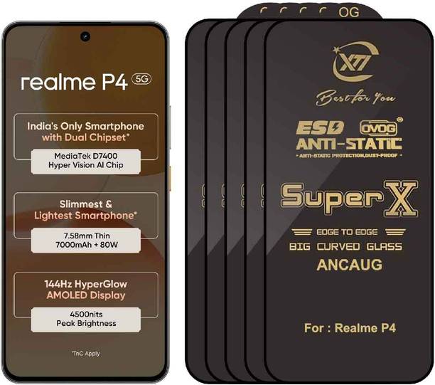 SuperX Edge To Edge Tempered Glass for Realme P4