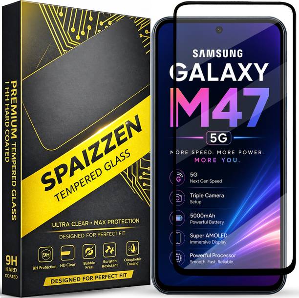 SPAIZZEN Edge To Edge Tempered Glass for Samsung Galaxy M47 5G