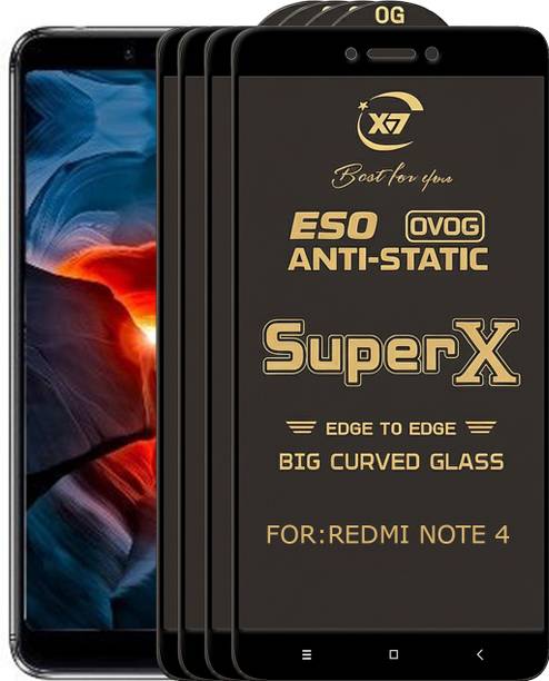 ANILUQ Edge To Edge Tempered Glass for Mi Redmi Note 4