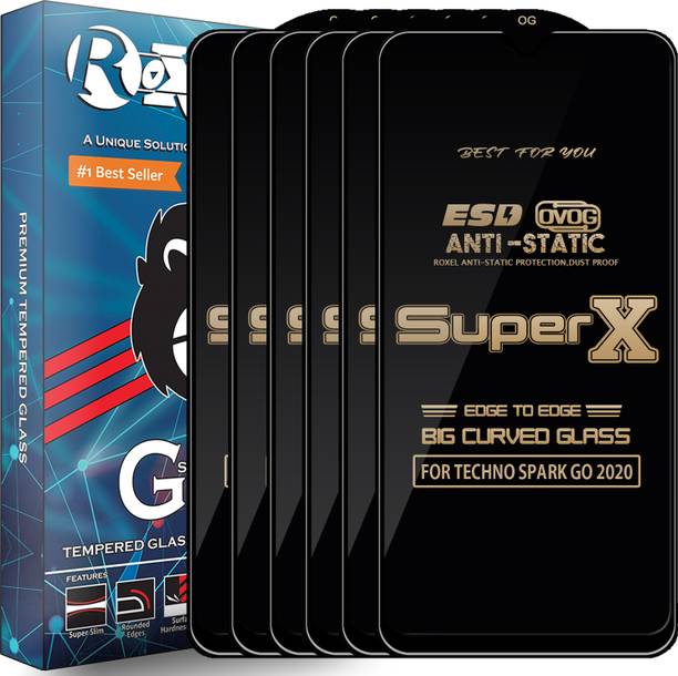 Roxel Edge To Edge Tempered Glass for TECHNO SPARK GO 2020