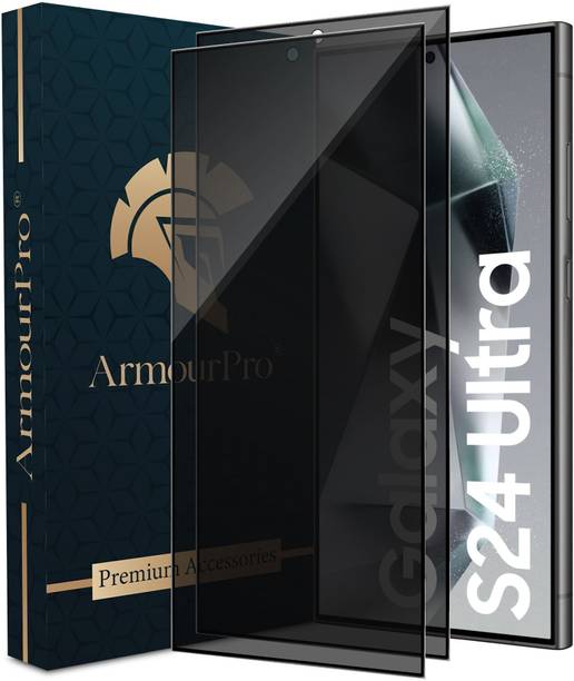 ArmourPro Edge To Edge Tempered Glass for Samsung Galaxy S24 Ultra 5G, Samsung S24 Ultra, Privacy Protection