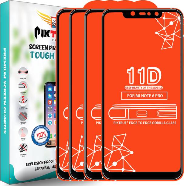 PikTrue Edge To Edge Tempered Glass for Mi Redmi Note 6 Pro
