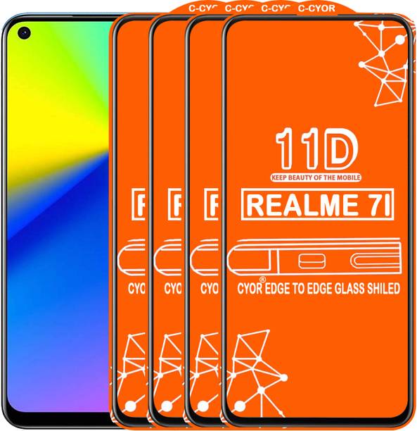 CYOR Edge To Edge Tempered Glass for REALME 7I