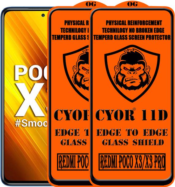CYOR Edge To Edge Tempered Glass for REDMI POCO X3 PRO