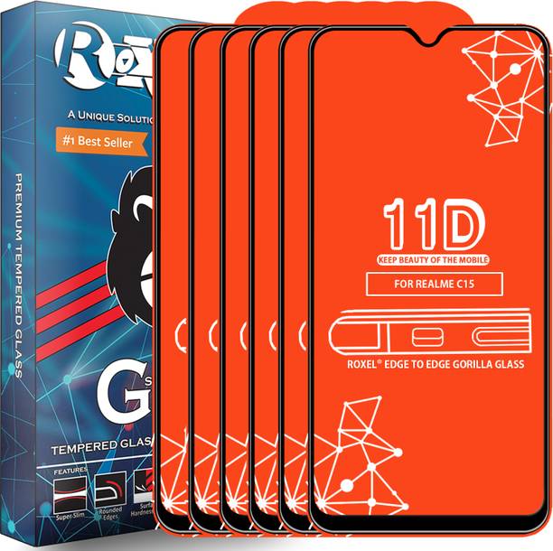 Roxel Edge To Edge Tempered Glass for Realme C15