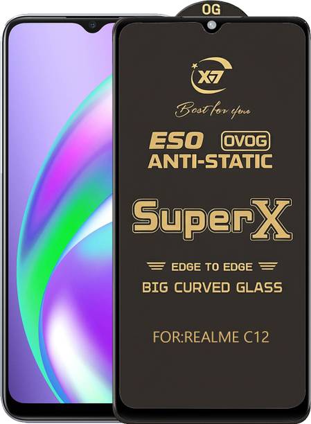 ANILUQ Edge To Edge Tempered Glass for REALME C12