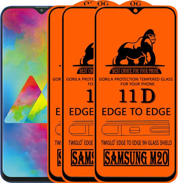 TWIGLO Edge To Edge Tempered Glass for Samsung Galaxy M20