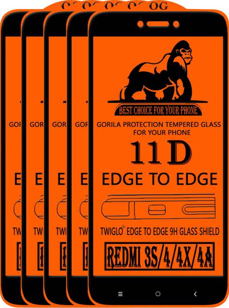 TWIGLO Edge To Edge Tempered Glass for Mi Redmi 4
