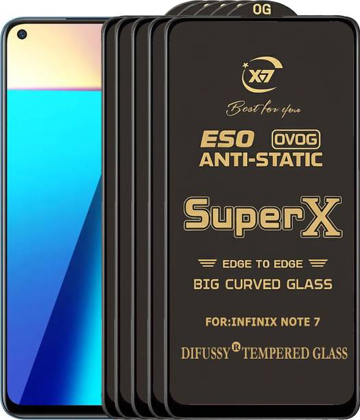 Difussy Edge To Edge Tempered Glass for INFINIX NOTE 7