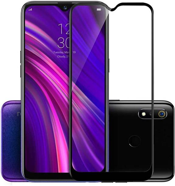 EITANSHA CREATION Edge To Edge Tempered Glass for Realme 3