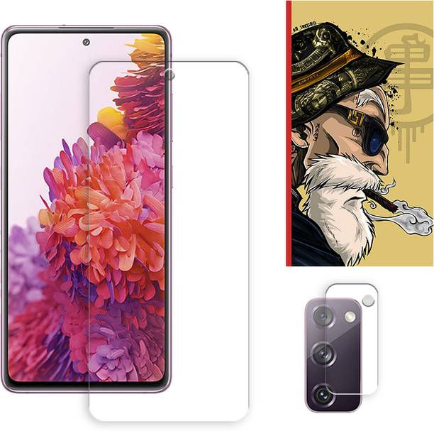 ARBAN Edge To Edge Tempered Glass for Samsung Galaxy S20 FE 2022 5G Tempered Glass Screen Protector | Anti-Scratch | Edge to Edge Full Coverage | 9H Hardness ( 1 FRONT SCREEN GUARD + 1 CAMERA LENS PROTECTOR + 1 FREE BACK EMBOSSED SKIN001 )