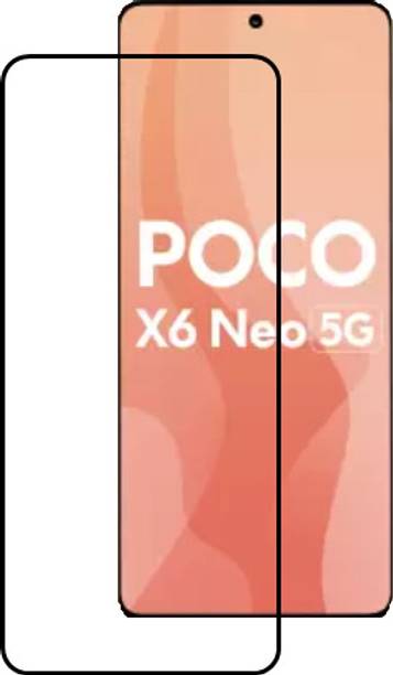 SMARTCASE Edge To Edge Tempered Glass for POCO X6 Neo 5G