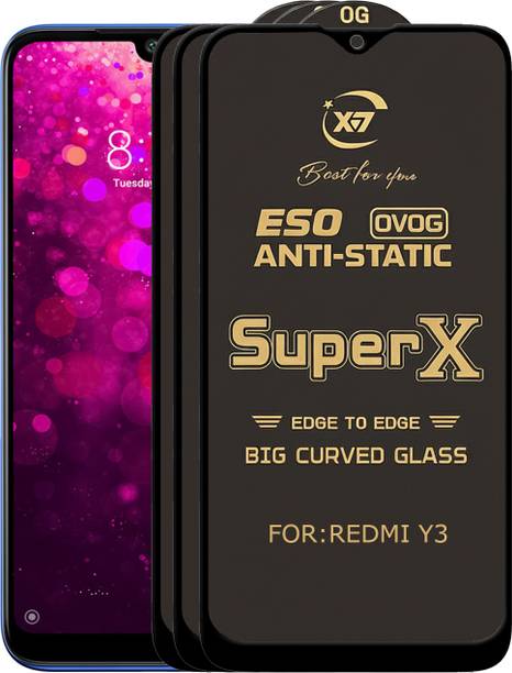 ANILUQ Edge To Edge Tempered Glass for REDMI Y3