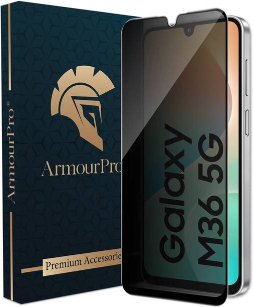 ArmourPro Edge To Edge Tempered Glass for Samsung Galaxy M36 5G, Samsung A36 5G, Samsung F36, Priavcy Protection