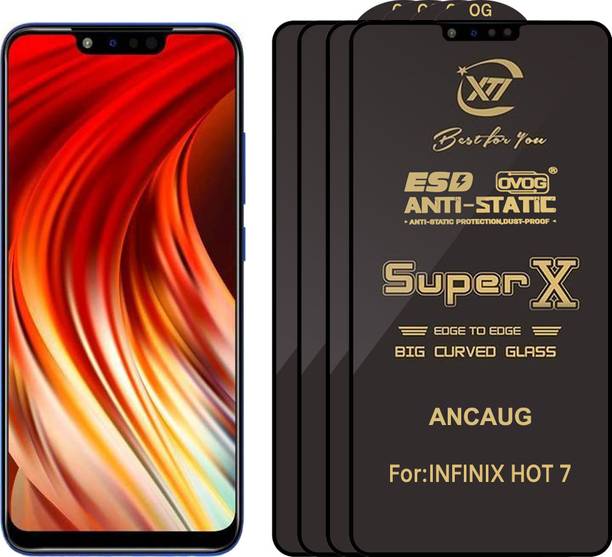 ANCAUG Edge To Edge Tempered Glass for Infinix Hot 7