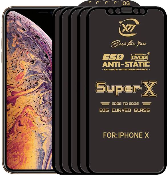 ANILUQ Edge To Edge Tempered Glass for Apple iPhone X