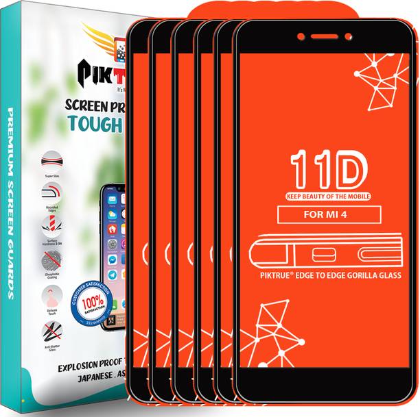 PikTrue Edge To Edge Tempered Glass for Mi Redmi 4