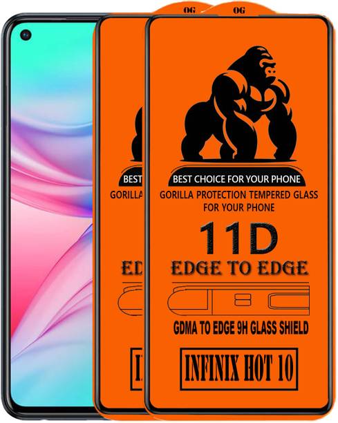 GDMA Edge To Edge Tempered Glass for INFINIX HOT 10