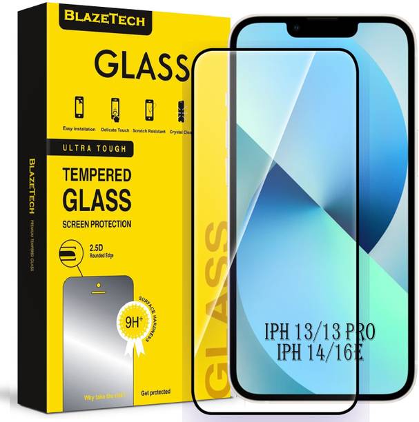 BlazeTech Edge To Edge Tempered Glass for Apple iPhone 13, Apple iPhone 13