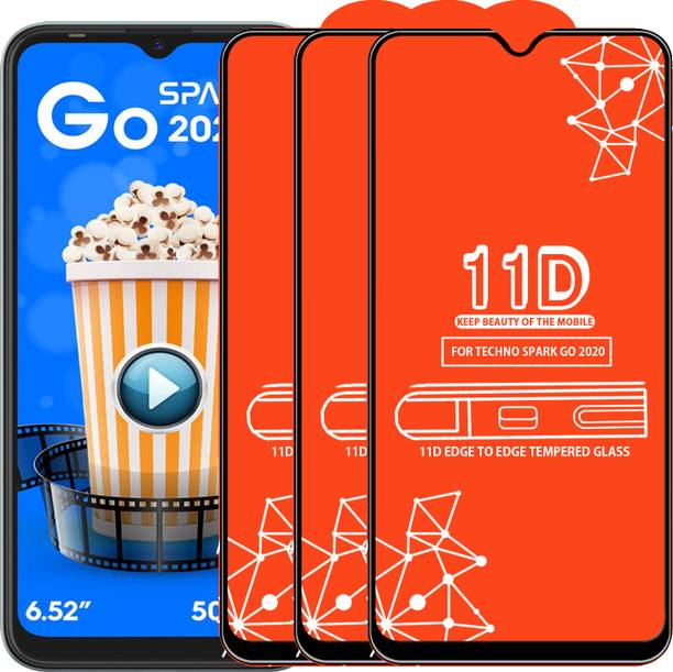 Roxel Edge To Edge Tempered Glass for Techno Spark Go 2020