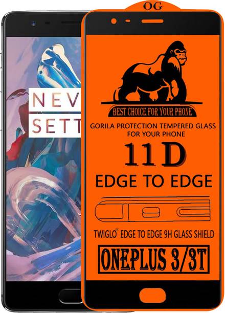 TWIGLO Edge To Edge Tempered Glass for OnePlus 3T