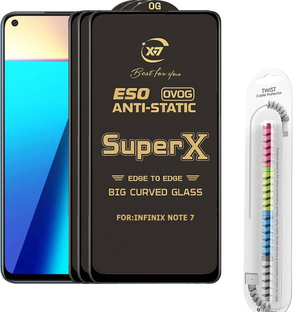 TWIGLO Edge To Edge Tempered Glass for INFINIX NOTE 7