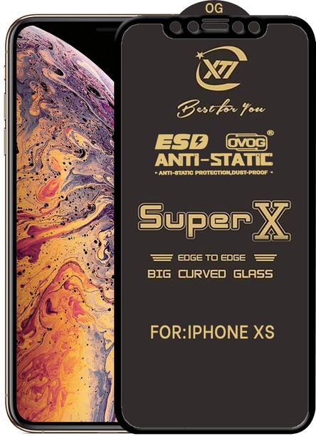 ANILUQ Edge To Edge Tempered Glass for Apple iPhone XS