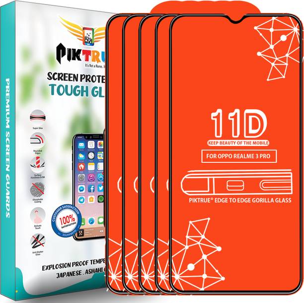 PikTrue Edge To Edge Tempered Glass for Realme 3 Pro