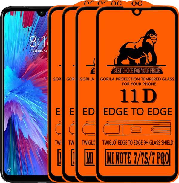TWIGLO Edge To Edge Tempered Glass for REDMI NOTE 7