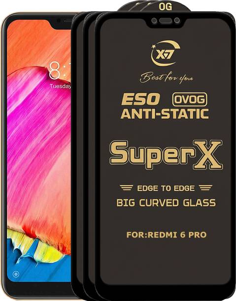 ANILUQ Edge To Edge Tempered Glass for Mi Redmi 6 pro