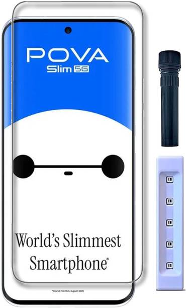 NSTAR Edge To Edge Tempered Glass for Tecno Pova Slim 5G, (UV)