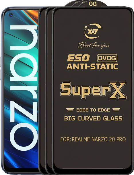 ANILUQ Edge To Edge Tempered Glass for REALME NARZO 20 PRO