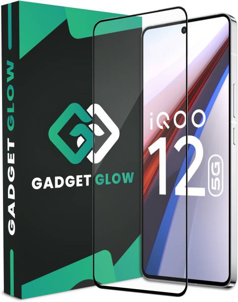Gadget Glow Edge To Edge Tempered Glass for iQOO 12 5G, IQOO 12, 6.78 Inches