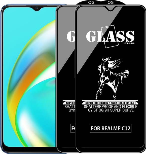 Qyist Edge To Edge Tempered Glass for REALME C12