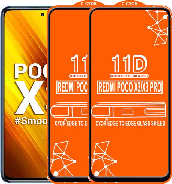 CYOR Edge To Edge Tempered Glass for REDMI POCO X3 PRO