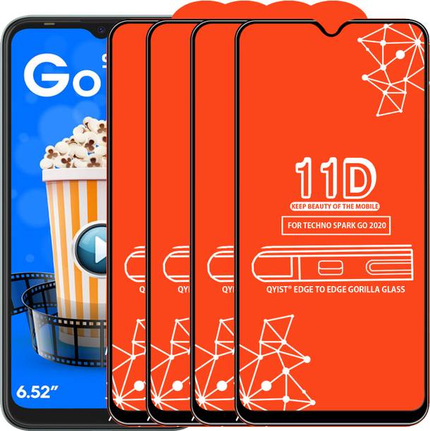 Qyist Edge To Edge Tempered Glass for Techno Spark Go 2020