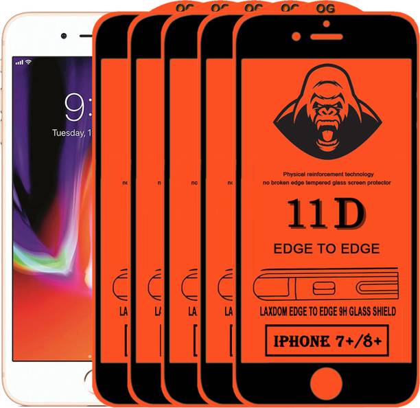 Laxdom Edge To Edge Tempered Glass for Apple iPhone 8 Plus