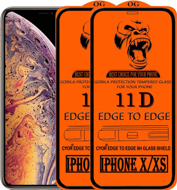 CYOR Edge To Edge Tempered Glass for Apple iPhone X