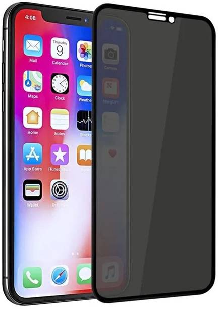 TELESHIELD Edge To Edge Tempered Glass for Apple iPhone XS, DelhiGear Glass, Privacy Screen Protector, Privacy Tempered Glass, Screen Guard, Mobile Glass