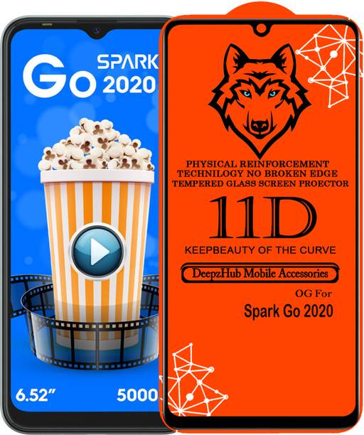 DeepzHub Edge To Edge Tempered Glass for Tecno Spark Go 2020