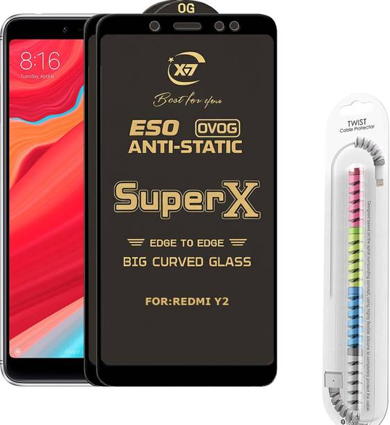 TWIGLO Edge To Edge Tempered Glass for Mi Redmi Y2